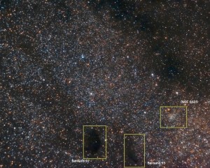 Barnard 92, Barnard 93, NGC 6603,M24