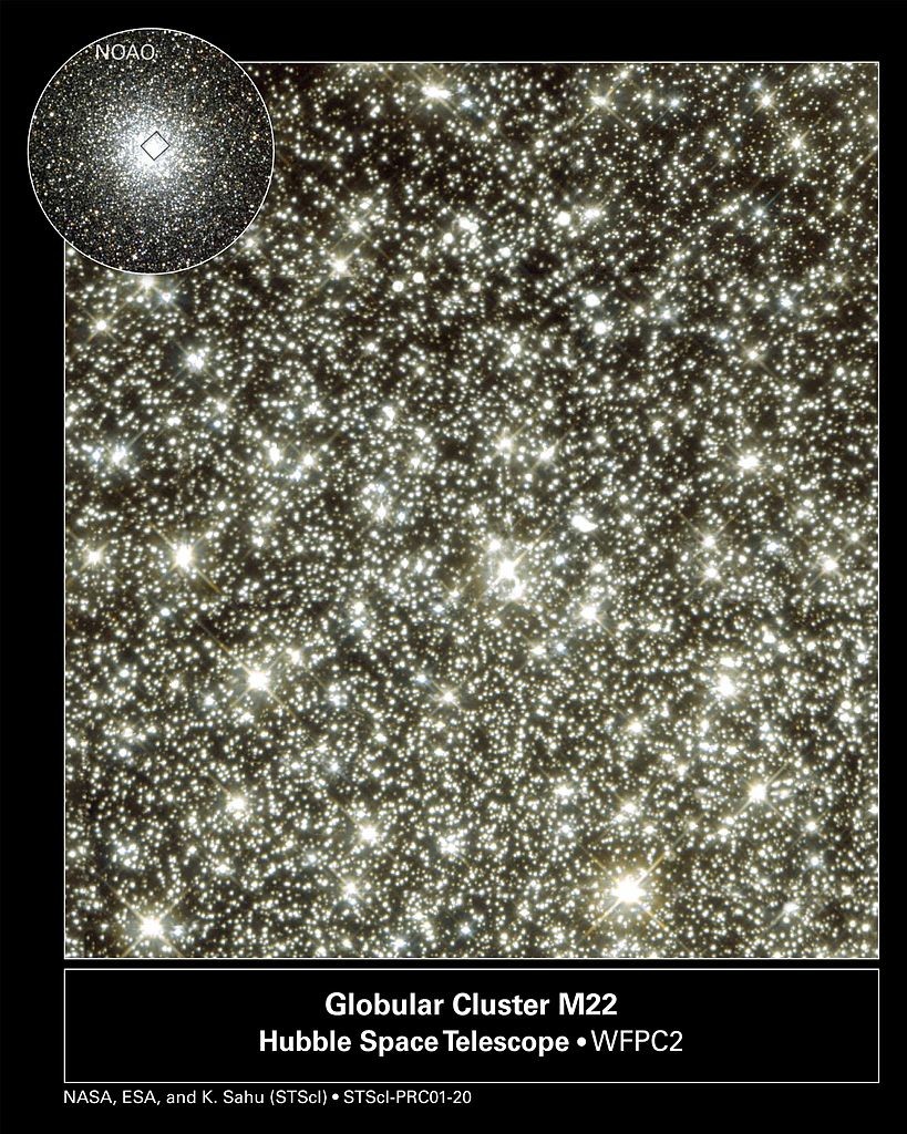 messier 22,m22,globular cluster