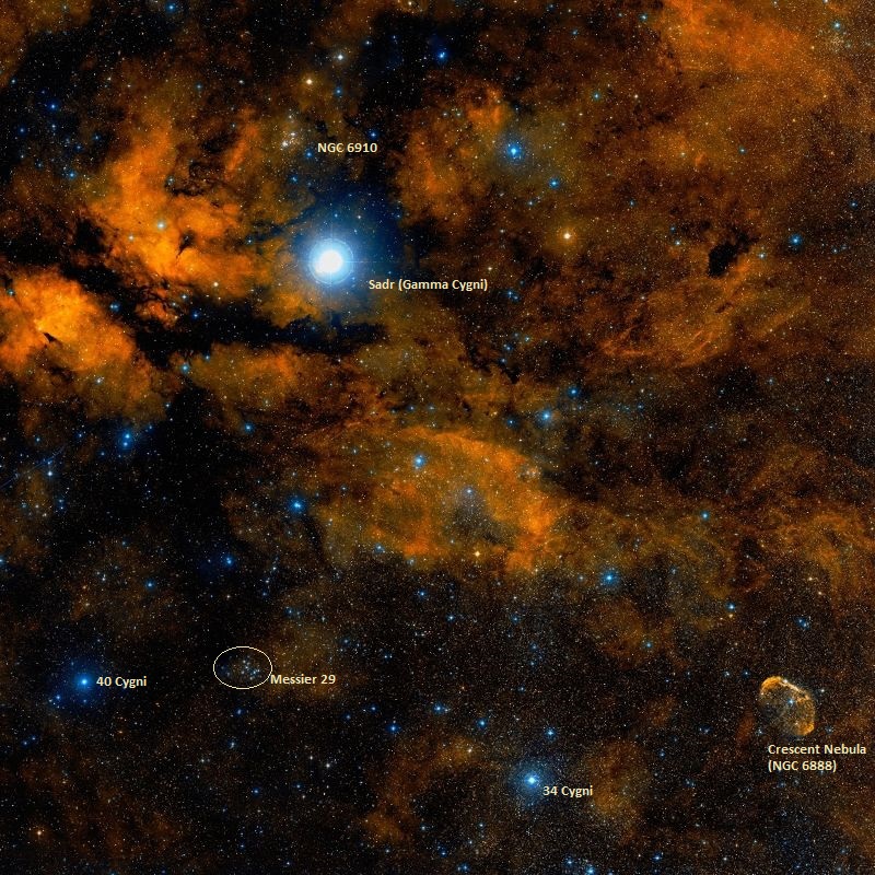 messier 29,gamma cygni,m29