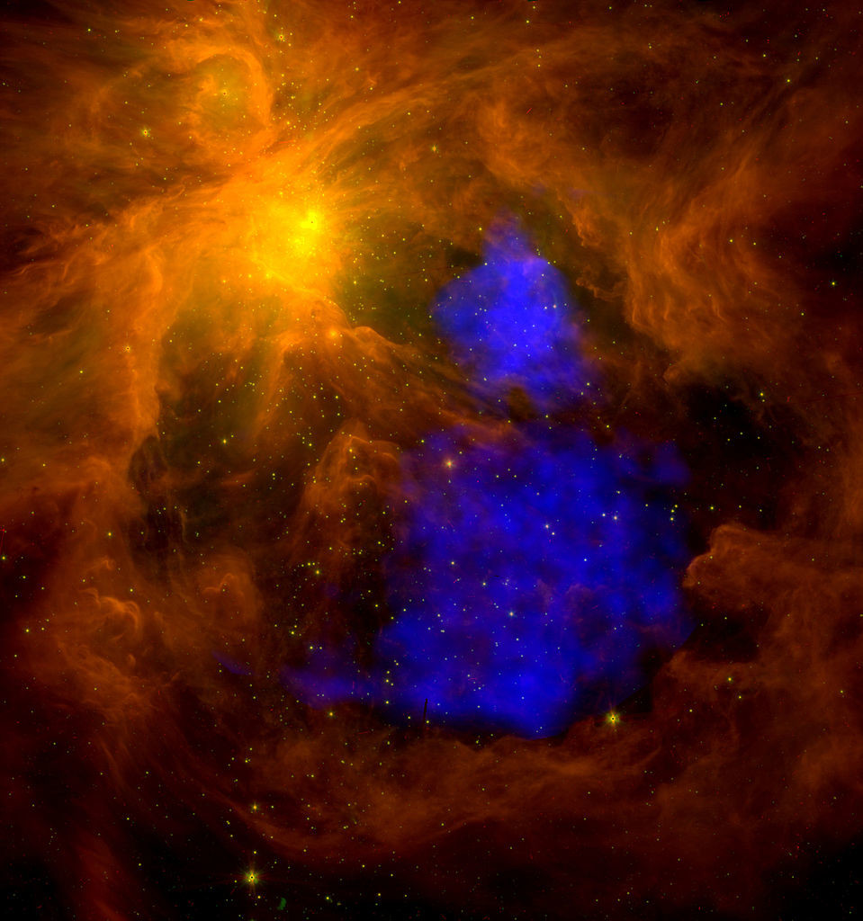 orion nebula x-ray,messier 42 spitzer