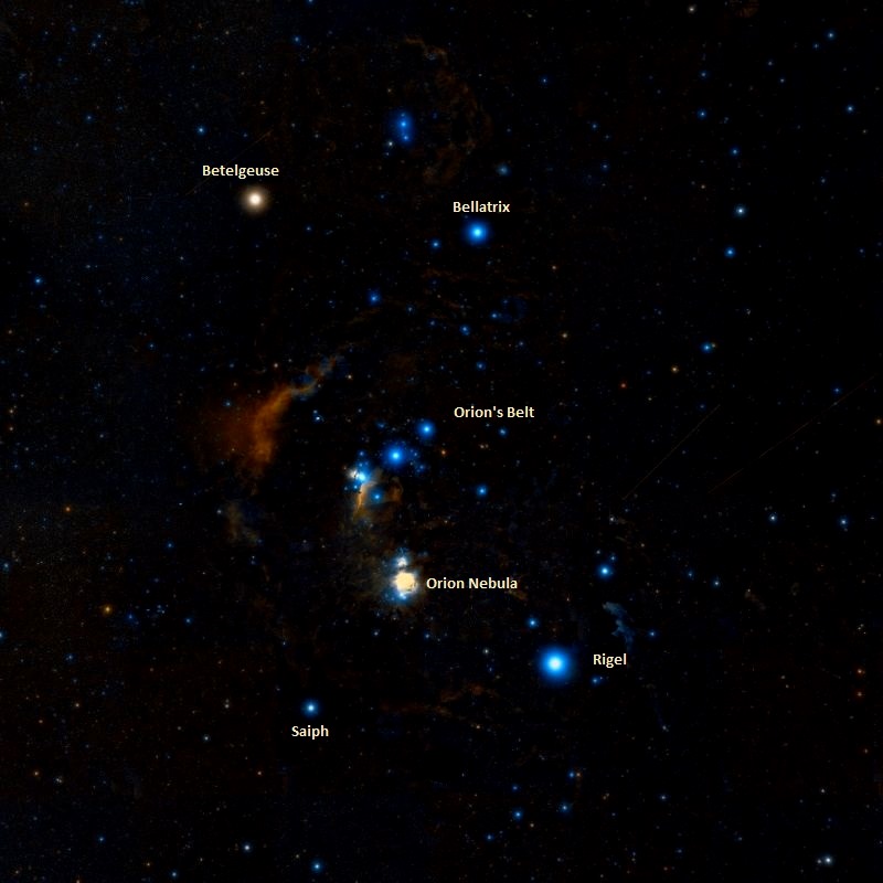 messier 42 location,find orion nebula