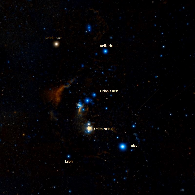 Shimmering nebula revealed near Orion's Belt