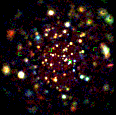 messier 45 x-ray image