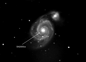 supernova in whirlpool galaxy