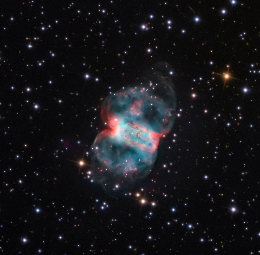 m76,little dumbbell nebula,planetary nebula