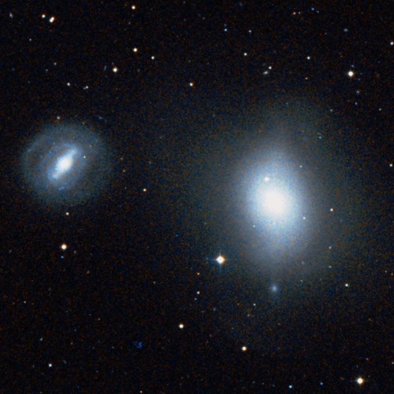 messier 85,ngc 4394,interacting galaxies