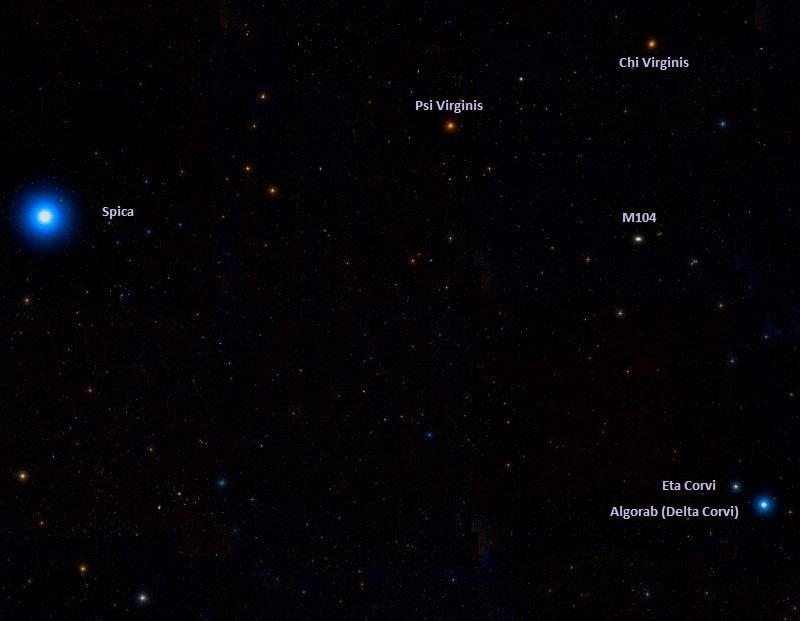 find sombrero galaxy,where is sombrero galaxy in the sky 