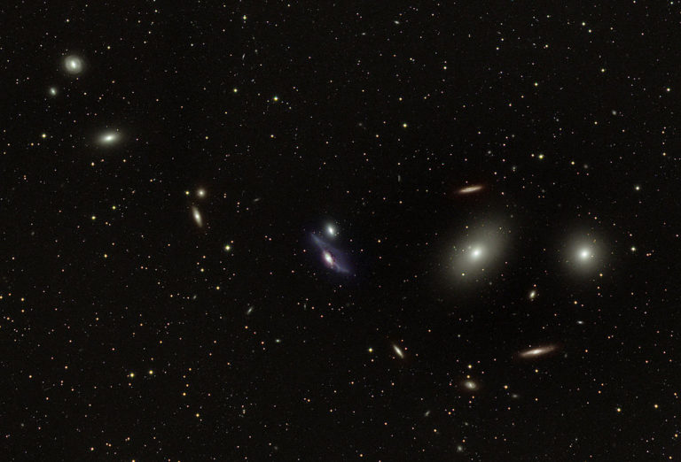 markarian's chain,virgo cluster of galaxies