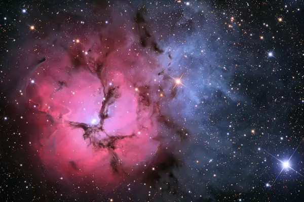 m20 nebula,messier 20,trifid nebula