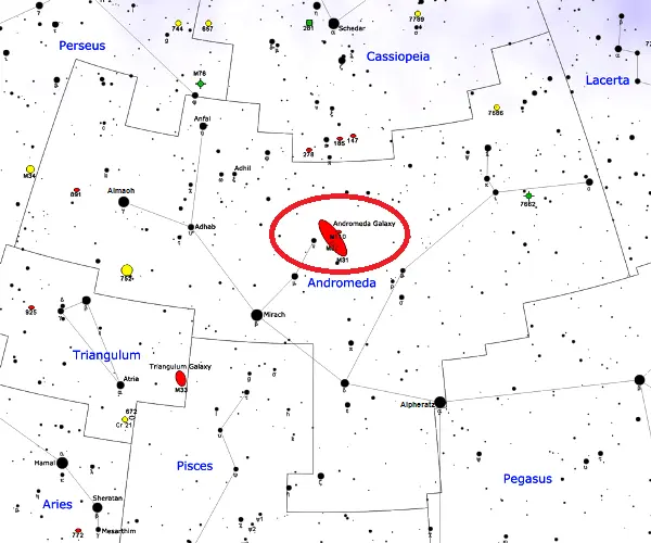 andromeda galaxy location,how to find andromeda galaxy,where is andromeda galaxy in the sky