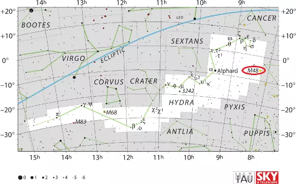 where is m48 in the sky,how to find m48